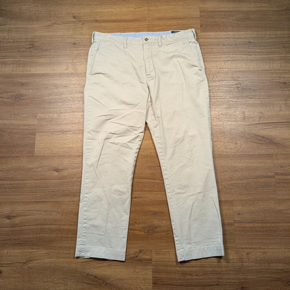 Polo Ralph Lauren Stretch Straight Fit Chino Pants Mens Size 36x30(29) Beige